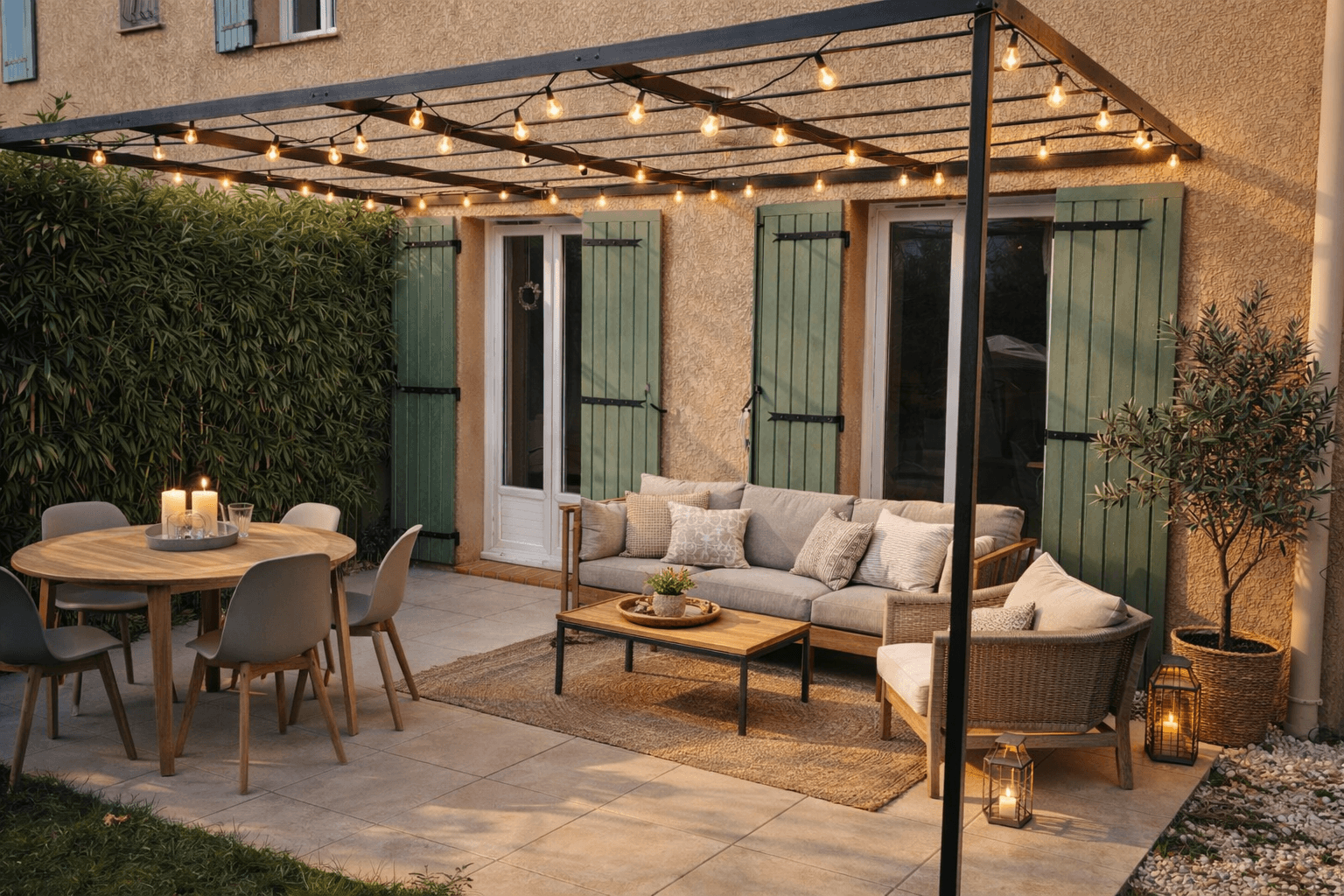 Pergola en acier — Ferronnerie Simon à Pernes-les-Fontaines (84)