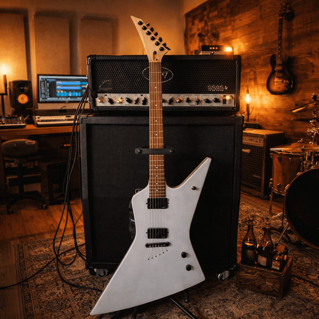 Guitare électrique en aluminium — pièce unique — Ferronnerie Simon